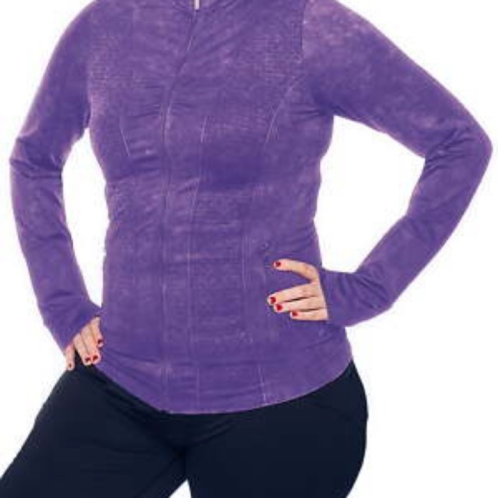 Under Control Women's Plus Active Mock SZ 3X Purple